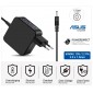 CARGADOR ASUS COMPATIBLE | 19V / 2.37A | 3.0 x 1.0mm | 45W DIRECTO A PARED ( SIN CABLE ) ASUS 12020M