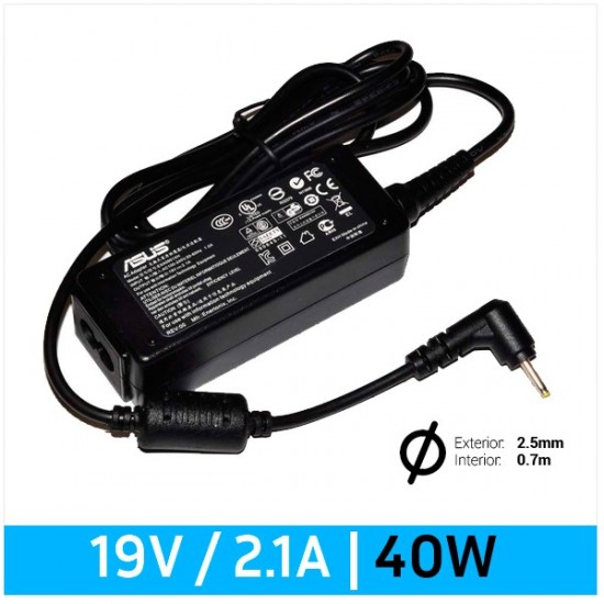 CARGADOR ASUS ORIGINAL | 19V / 2.1A | 2.5 x 0.7mm | 40W ASUS 08340