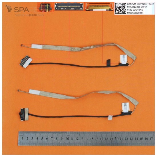 CABLE FLEX DE PANTALLA ASUS G752VM G752VS G752 SERIES | 1422-02G10AS ASUS 08079