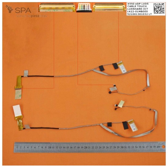 CABLE FLEX DE PANTALLA ASUS X550LC X550LD X550LA X550LB Y581L K550LA SERIES | 1422-01MB000 ASUS 08076