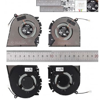 PAR DE VENTILADORES CPU + GPU ASUS VIVOBOOK PRO 14X M3400QA M3401Q K3400P M7400Q SERIES | FN2H DFS5K12605384G FN2J 13NB0U40T02021