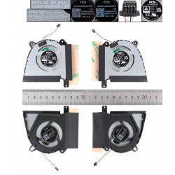PAR DE VENTILADORES CPU + GPU ASUS ROG ZEPHYRUS G14 2022 GA402R GA402RJ GA402RK SERIES | 13NR09U0AP0901 13NR09U0AP1001