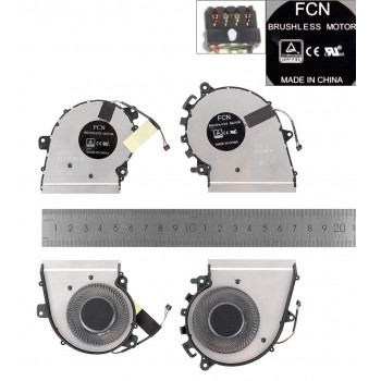 PAR DE VENTILADORES CPU + GPU LENOVO YOGA 530-14IKB 530-14ISK 530-14ARR FLEX 6-14IKB SERIES | DFS150705BR0T FKJH DFS150705AF0T FKGH