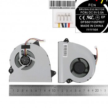 VENTILADOR CPU ASUS GL552JX GL552V GL552VL GL552VW GL552VX SERIES | 13NB09I0P01011 13NB07Z1P01011