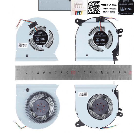 PAR DE VENTILADORES CPU + GPU ASUS ROG STRIX GL503VS GL503VM GL503V SERIES ASUS 34228