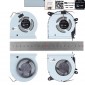 PAR DE VENTILADORES CPU + GPU ASUS ROG STRIX GL503VS GL503VM GL503V SERIES ASUS 34228