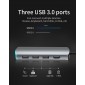 ADAPTADOR 8 EN 1 TIPO C A HUB CON PUERTOS TIPO C / PD / USB3.0 / HDMI / SD / TF / AUDIO | BASIX MATE 8 BASIX 12990