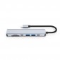 ADAPTADOR 7 EN 1 TIPO C A HUB CON PUERTOS USB-C / USB 3.0 / HDMI / SD / TF | BASIX YG-2121 BASIX 13020