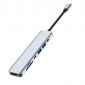 ADAPTADOR 7 EN 1 TIPO C A HUB CON PUERTOS USB-C / USB 3.0 / HDMI / SD / TF | BASIX YG-2121 BASIX 13020