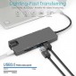 ADAPTADOR 8 EN 1 TIPO C A HUB CON PUERTOS USB-C / USB 3.0 / HDMI / SD / TF / RJ45 | BASIX BYL-2010N3 BASIX 13018