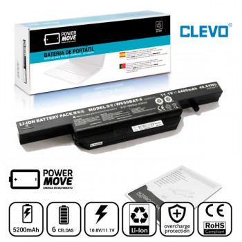 BATERIA CLEVO | W650BAT-6