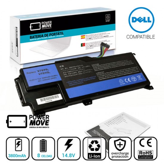 BATERIA DELL COMPATIBLE | V79Y0 | YMYF6 DELL 04592