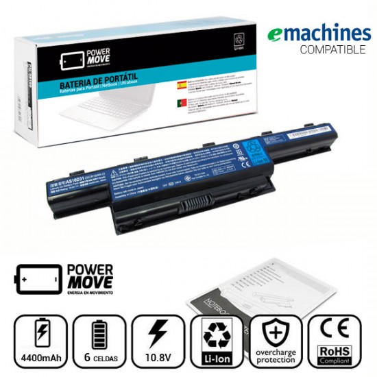 BATERIA EMACHINES COMPATIBLE | D440 | D520 SERIES EMACHINES 00893C