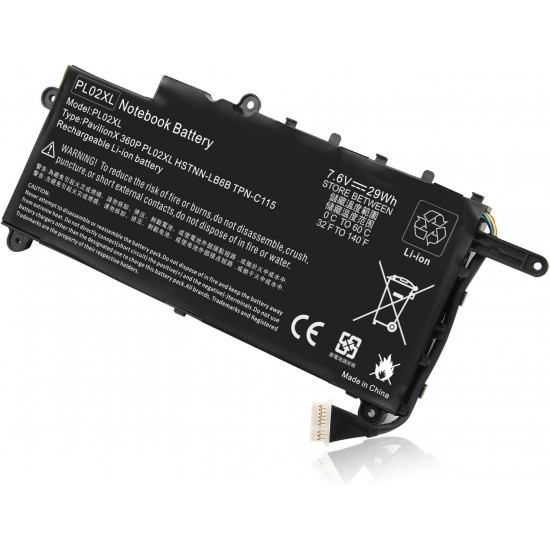 BATERIA COMPATIBLE HP PAVILION X360 11-N 11-K SERIES | 751875-001 PL02XL HSTNN-LB7X HSTNN-LB7J HP 13216