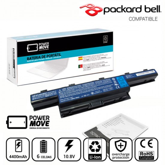 BATERIA PACKARD BELL COMPATIBLE | EASYNOTE TM01 PACKARD BELL 00893C