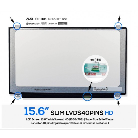 PANTALLA 15.6" HP PROBOOK 450 G0 450 G1 45 G0 455 G1 SERIES