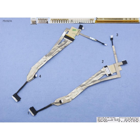 CABLE FLEX DE PANTALLA EMACHINES | E520 EMACHINES 01230