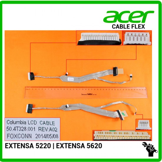 CABLE FLEX DE PANTALLA | ACER EXTENSA 5220 | EXTENSA 5620 ACER 02359