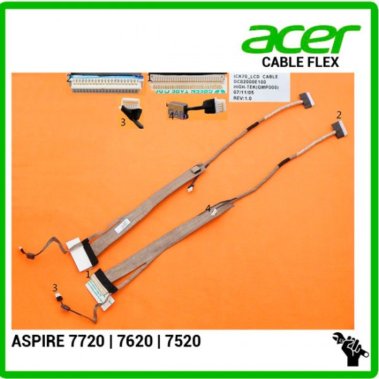 CABLE FLEX DE PANTALLA | ACER ASPIRE 7720 ACER 02666
