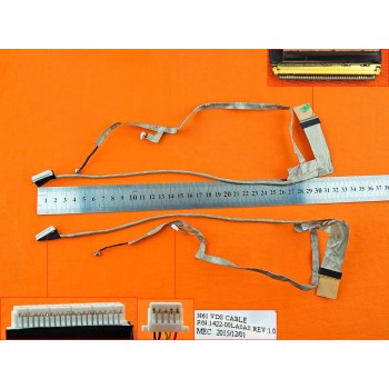 CABLE FLEX DE PANTALLA | ASUS N61 | MODELO 2 | CONECTOR WEBCAM BLANCO
