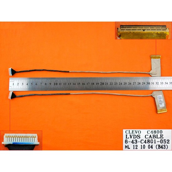 CABLE FLEX DE PANTALLA CLEVO C4800 | 6-43-C4801-052 22 11 21 40 CLEVO 05706
