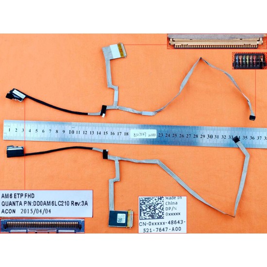 CABLE FLEX DE PANTALLA DELL INSPIRON 15 7547 15 7548 | DD0AM6LC210 DELL 06237