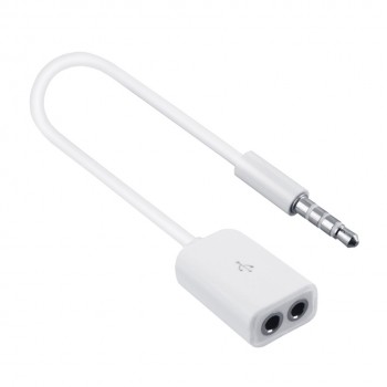 CABLE AUDIO SPLITTER 1 MACHO A 2 HEMBRAS | IPHONE 4/5/6 Y IPAD