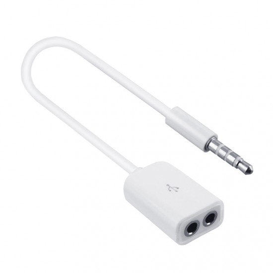 CABLE AUDIO SPLITTER 1 MACHO A 2 HEMBRAS | IPHONE 4/5/6 Y IPAD OEM 06100