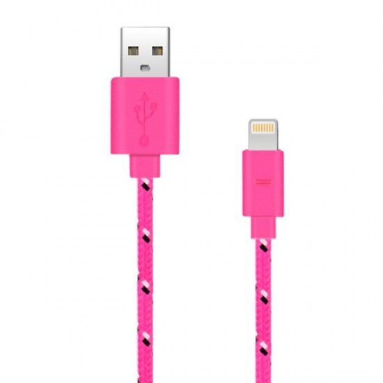 Cable USB | iPhone 5, 5S, 5C | iPod Touch 5 | iPod Nano 7 | Rosa 03155
