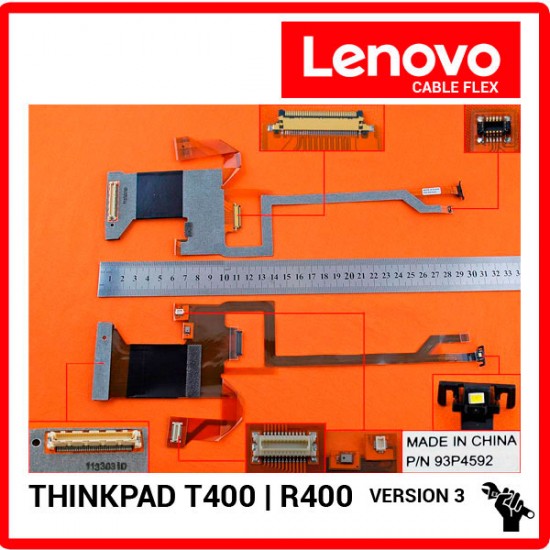 CABLE FLEX DE PANTALLA | LENOVO THINKPAD T400 | VERSION 3 LENOVO 04205