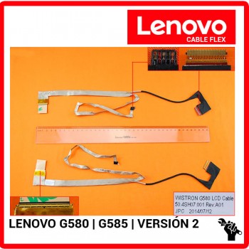 CABLE FLEX DE PANTALLA | LENOVO G580 | G585 | VERSIÓN 2