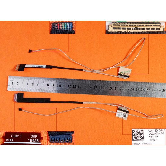 CABLE DE PANTALLA LENOVO IDEAPAD 310-15IKB 510-15IKB SERIES DC02001W100 DC02001W110 DC02001W120 LENOVO 06020