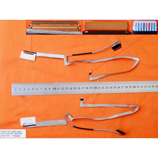 CABLE DE PANTALLA LENOVO IDEAPAD S510P SERIES MODELO TOUCH | 50.4L202.002 LENOVO 06492