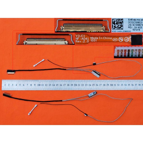 CABLE DE PANTALLA LENOVO THINKPAD T460P L460 L470 SERIES | DC02C008E20 LENOVO 06684