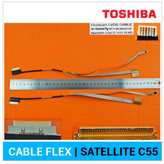 CABLE FLEX DE PANTALLA | TOSHIBA SATELLITE C55 | C55D | C55T | C55DT TOSHIBA 04604