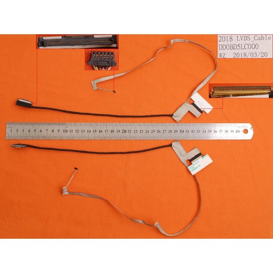 CABLE DE PANTALLA TOSHIBA SATELLITE C70 C70-D C70-A C75 C75-D C75-A L70 L70-A L75 SERIES | DD0BD5LC020 DD0BD5LC000 DD0BD5LC010 TOSHIBA 07653