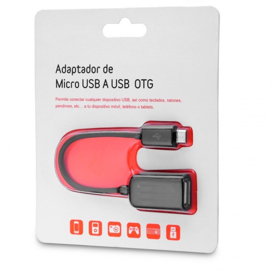 ADAPTADOR OTG MICRO USB | NEGRO IDUSD 03964