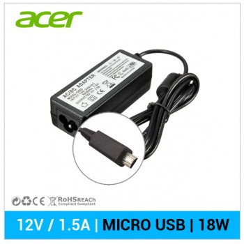 CARGADOR TABLET ACER | 12V / 1.5A | MICRO USB