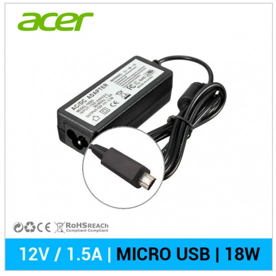 CARGADOR TABLET ACER | 12V / 1.5A | MICRO USB ACER 05458