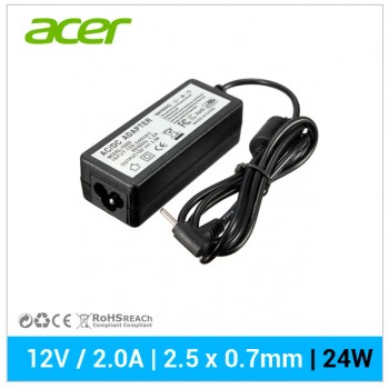 CARGADOR TABLET ACER | 12V / 2.0A | 2.5x0.7mm