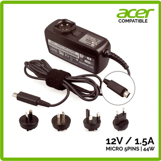 CARGADOR TABLET ACER | 12V / 1.5A | MICRO USB ACER 03357