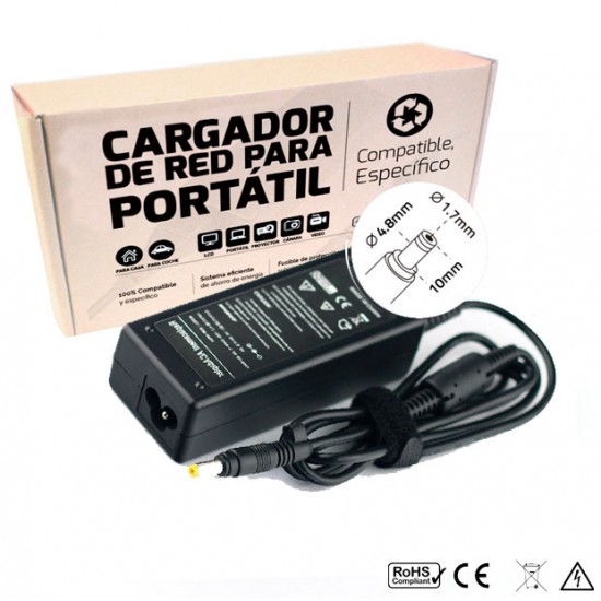 CARGADOR ASUS COMPATIBLE | 9.5V / 2.31A | 4.8 x 1.7mm | 22W ASUS 00811
