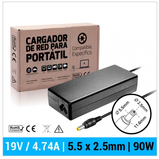 CARGADOR CLEVO W150HN SERIES 90W CLEVO 00150