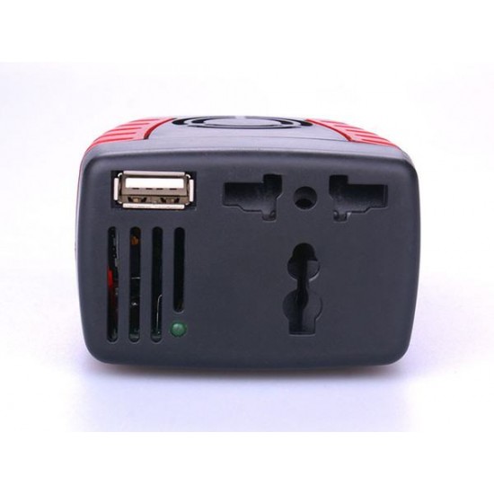 INVERSOR DE CORRIENTE PARA COCHE 12V A 220V CON PUERTO USB | 150W OEM 03820