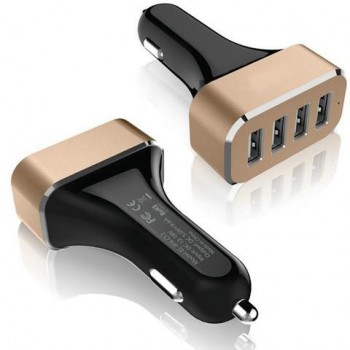 CARGADOR MECHERO CUATRO PUERTOS USB | 5.1A XBX-017P