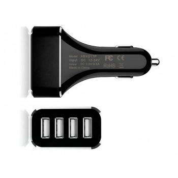 CARGADOR MECHERO CUATRO PUERTOS USB | 9.6A XBX-018