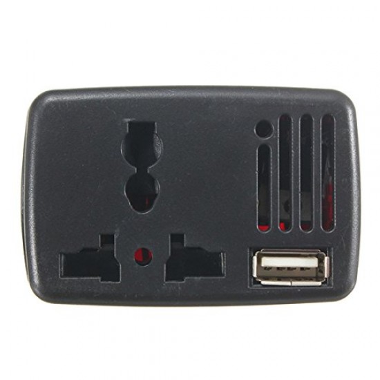 INVERSOR DE CORRIENTE PARA COCHE 12V A 220V CON PUERTO USB | 75W OEM 07249