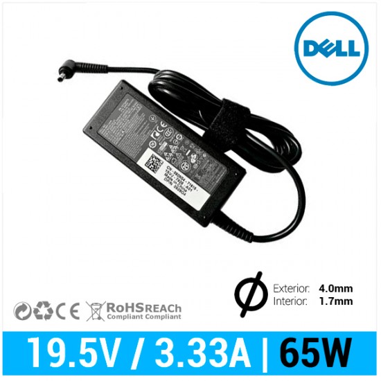 CARGADOR DELL ORIGINAL | 19.5V / 3.33A | 4.0 x 1.7mm | 65W DELL 07903