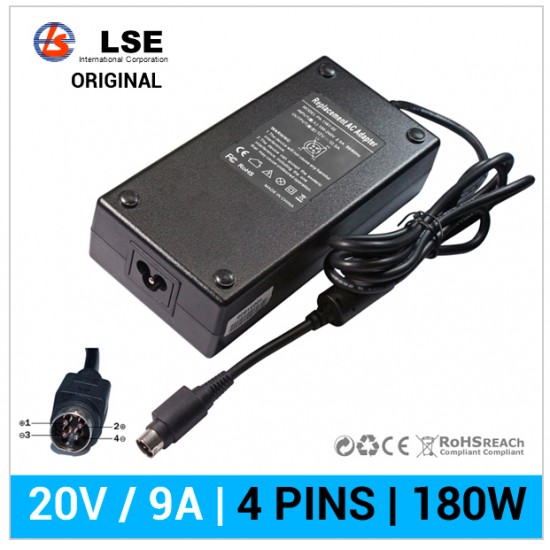 CARGADOR FUJITSU COMPATIBLE | 20V / 9.0A | 4 PINS | 180W FUJITSU 04698