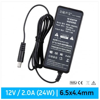CARGADOR LCD 12V / 2.0A | 6.5mm x 4.4mm | 24W